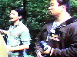 ハンマーを握りしめるケンスキーさん